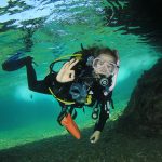 Olahraga Menyelam Atau Diving Di Air Yang Cukup Dalam