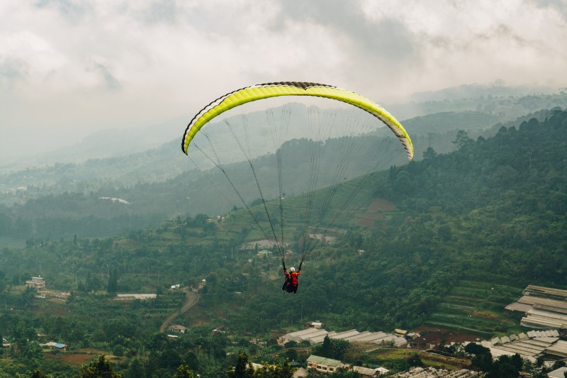 Olahraga Udara Yang Sangat Ekstrem Yaitu Paralayang