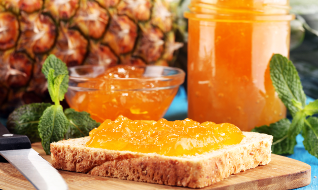 Campuran Makanan Roti Sebuah Selai Lembut Berasa