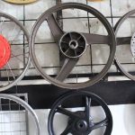 Sebuah Lingkar Motor Atau Bagian Velg Di Roda