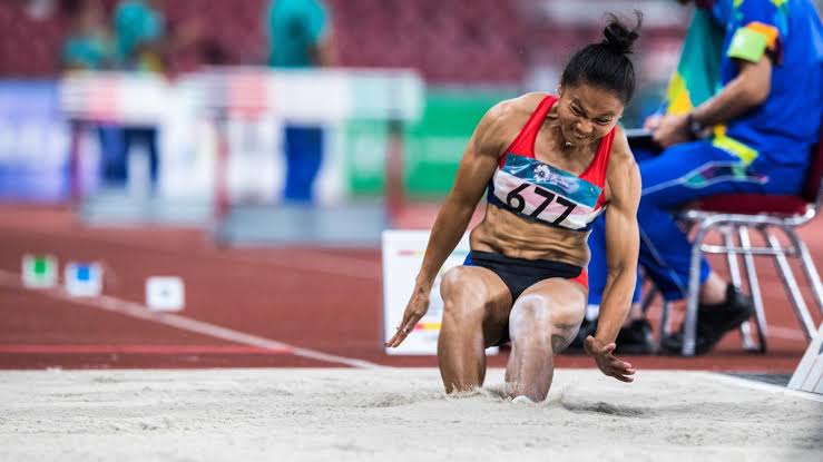 Sebuah Olahraga Lompatan Jauh Dalam Atletik